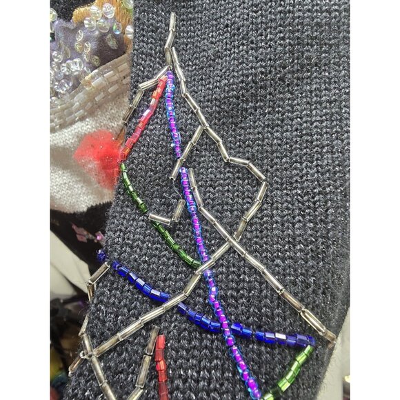 Design Options Philip & Jane Gordon Chic Christmas Cardigan Sweater Size L - Picture 7 of 16